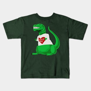 Trex Needs Your Love Kids T-Shirt